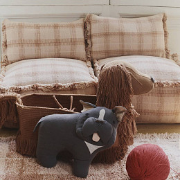 Подушка Лорена Каналс (Lorena Canals) "Этнос", розовая, 25 х 40 см